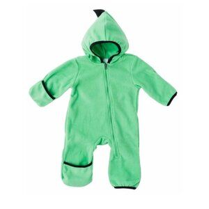 Cuddle Club Toddler Green & Black Dino Fleece Bunting Size 5T